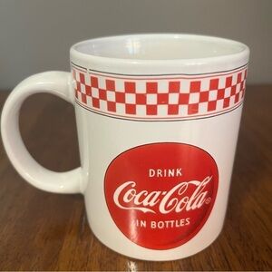 1996 Red & White Coca Cola Coke Mug / Coffee Cup by Gibson China Co [300ml